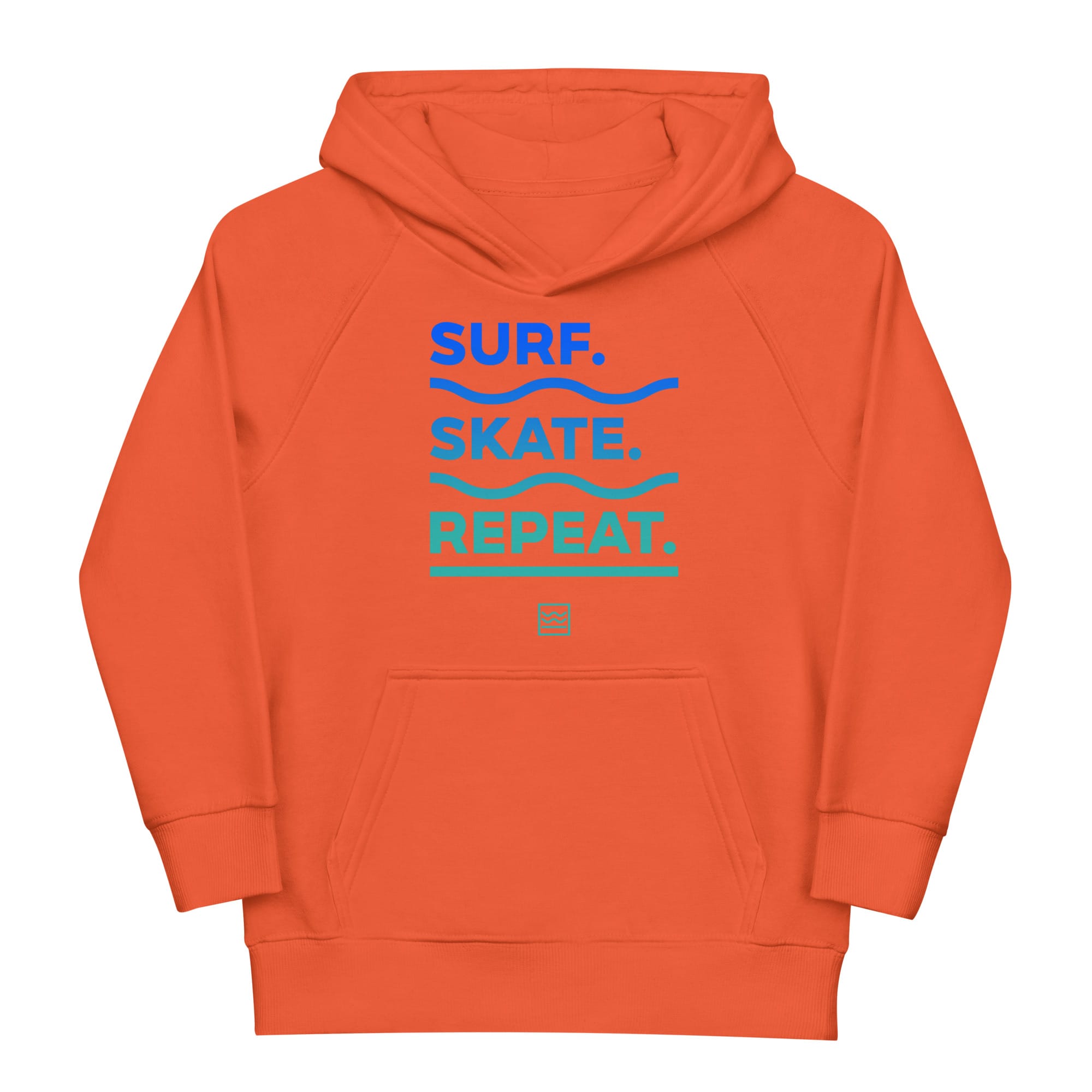 Kids Hoodie Surf Skate Repeat – Bild 3