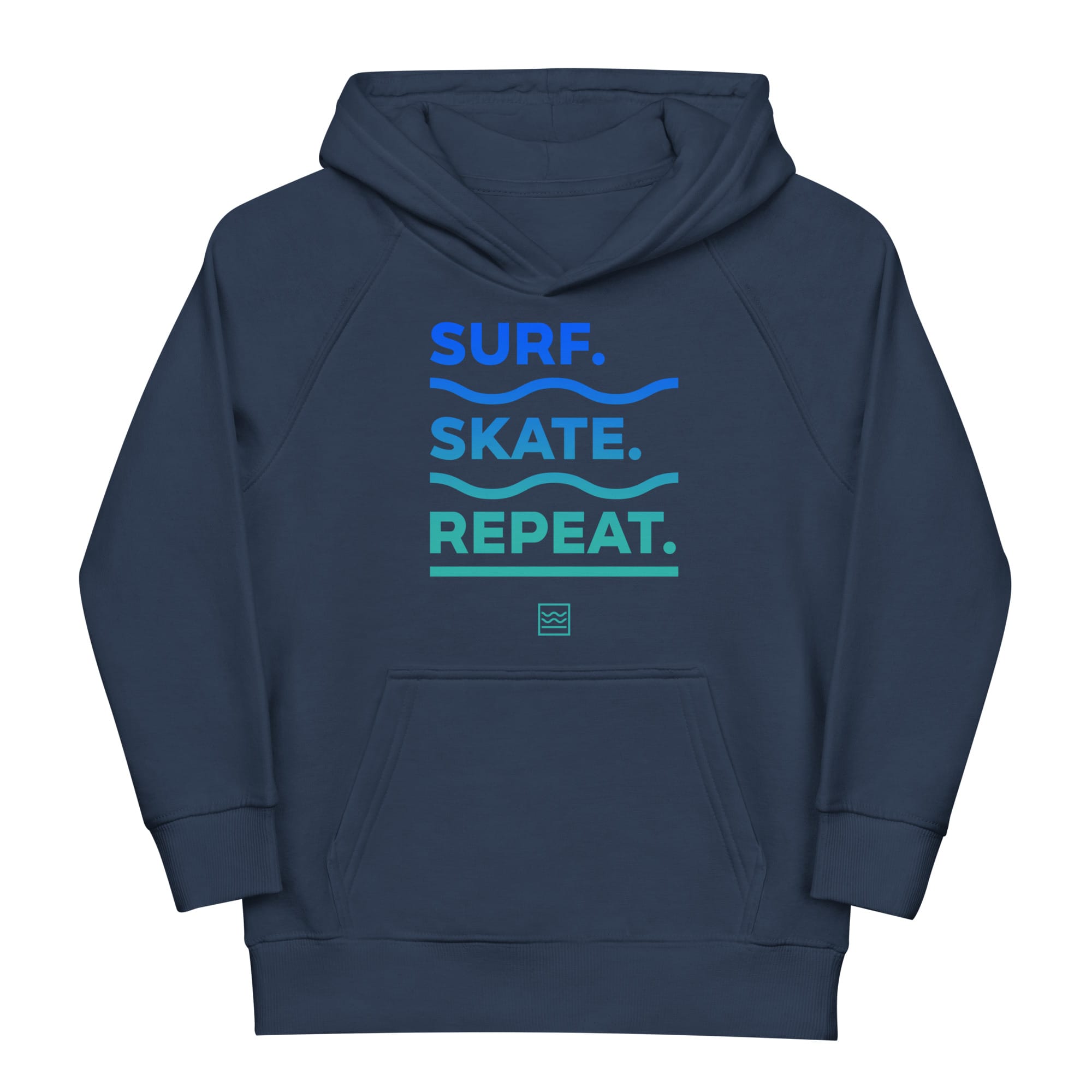Kids Hoodie Surf Skate Repeat – Bild 1