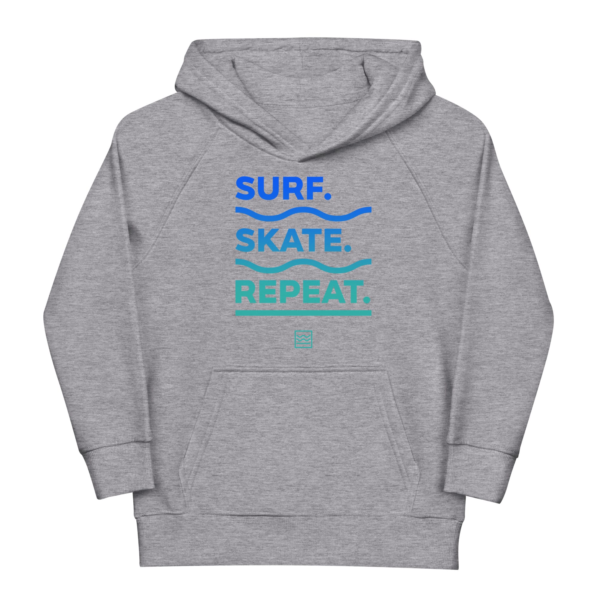 Kids Hoodie Surf Skate Repeat – Bild 4